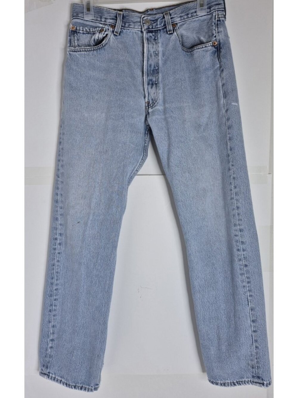Vtg 2002 Levi's Straight Leg Denim Jeans Men's Size 32x30 (Actual 30x29)